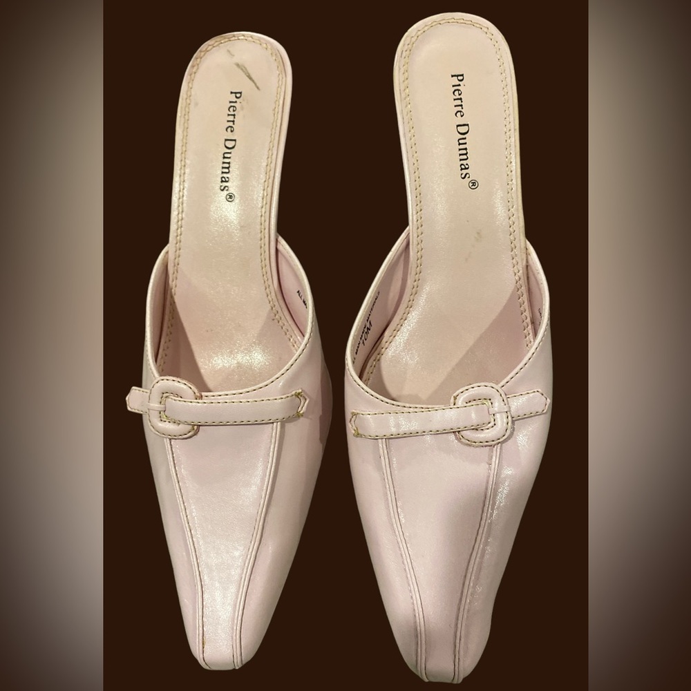 Pink Leather Size 10 Peter Dumas Heels